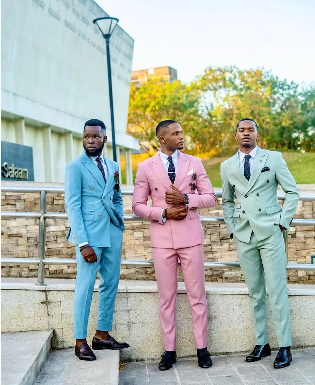 2 Piece Mens Suit Double Breasted Suits Men Formal Slim Fit Suit for Men Blazer Pants Wedding Groomsmen Suits
