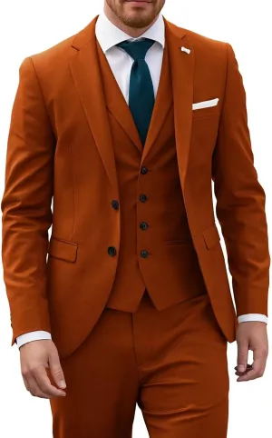 3 Piece Mens Suit Regular Fit Wedding Suit Prom Formal Suits for Men Business Suits Jacket Vest Pants Set
