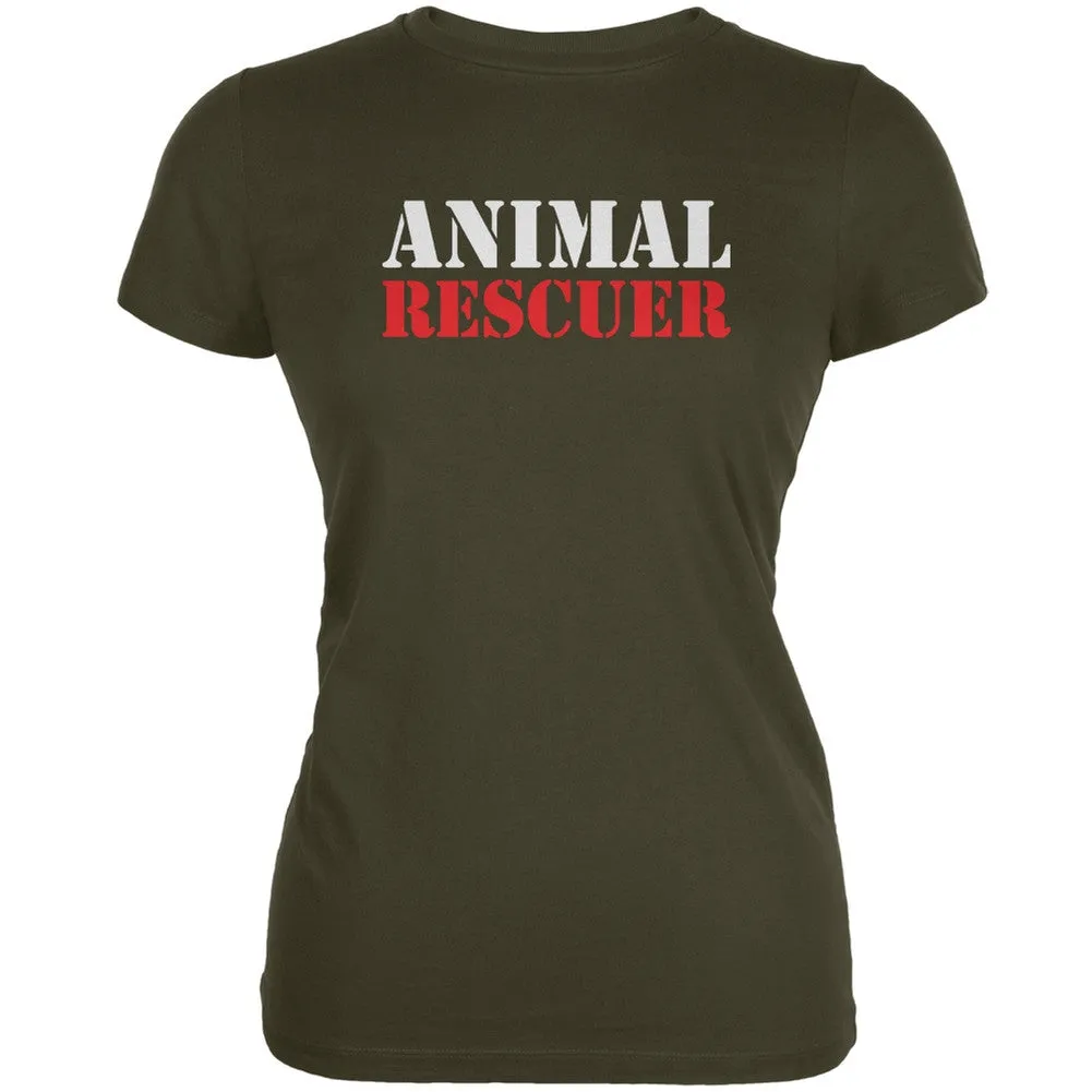 Animal Rescuer Army Juniors Soft T-Shirt