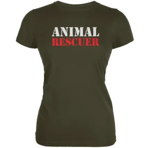 Animal Rescuer Army Juniors Soft T-Shirt
