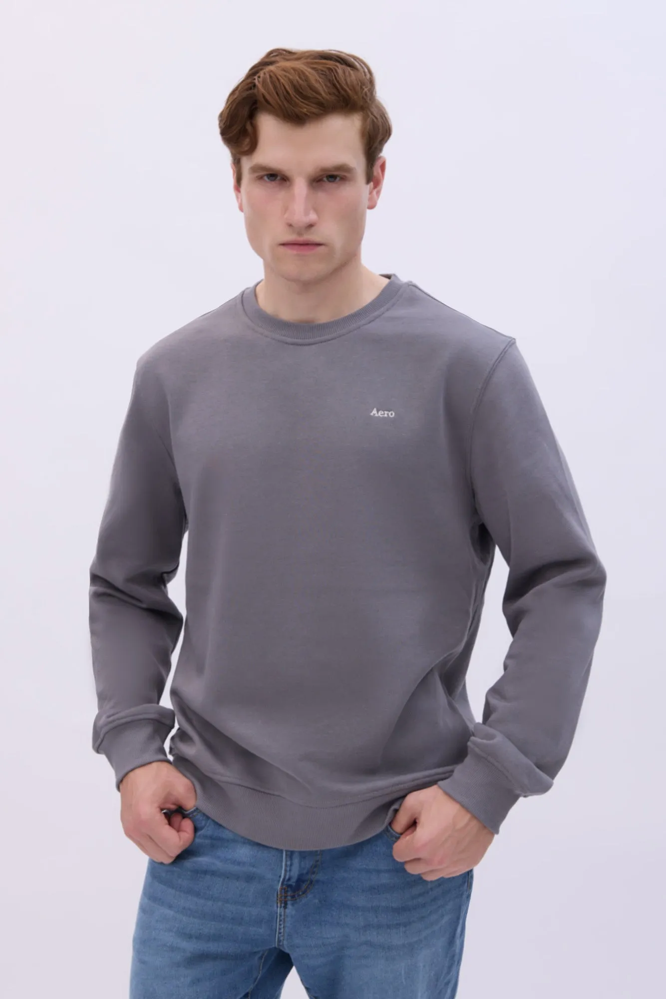 Aropostale Embroidered Crew Neck Sweatshirt