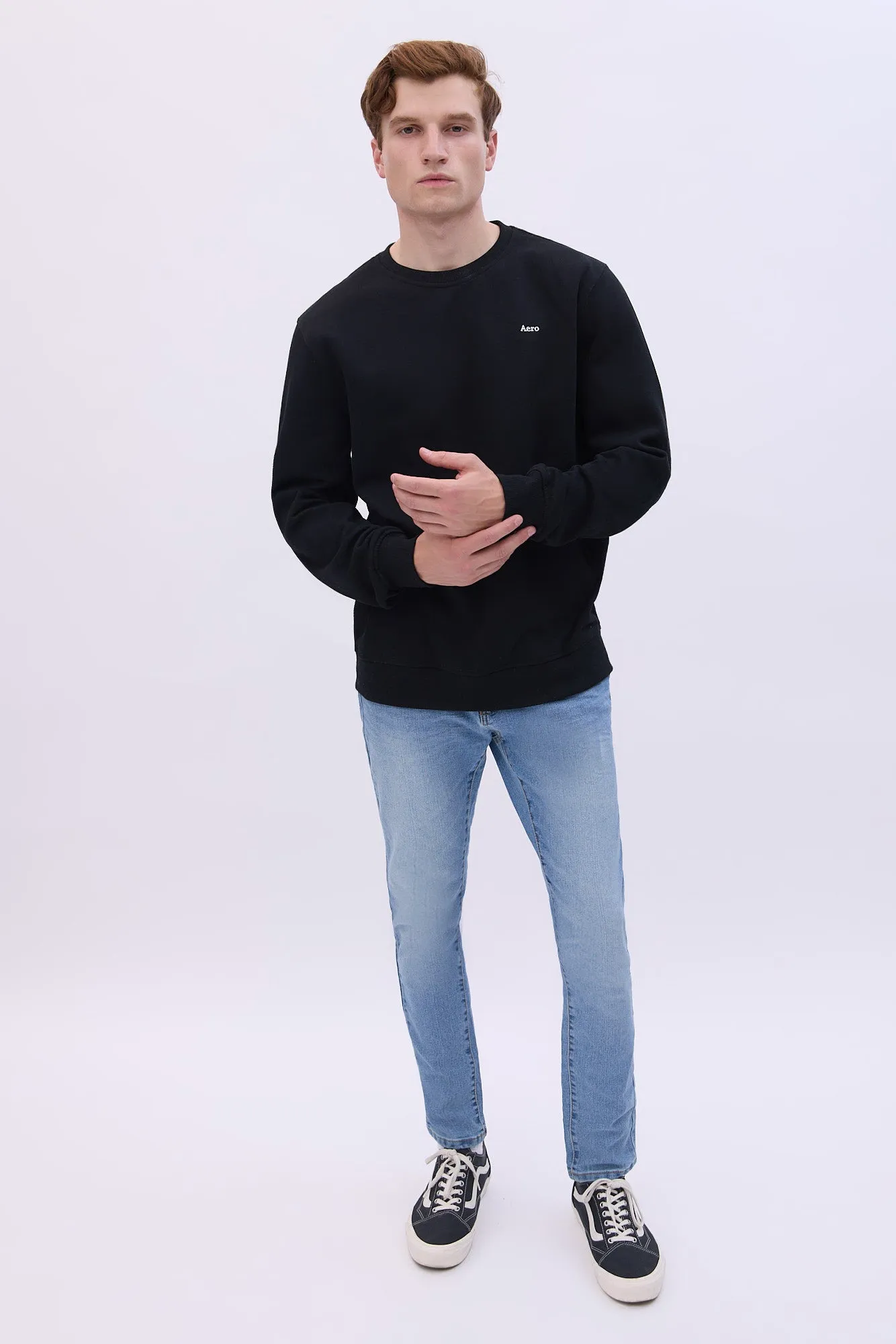 Aropostale Embroidered Crew Neck Sweatshirt