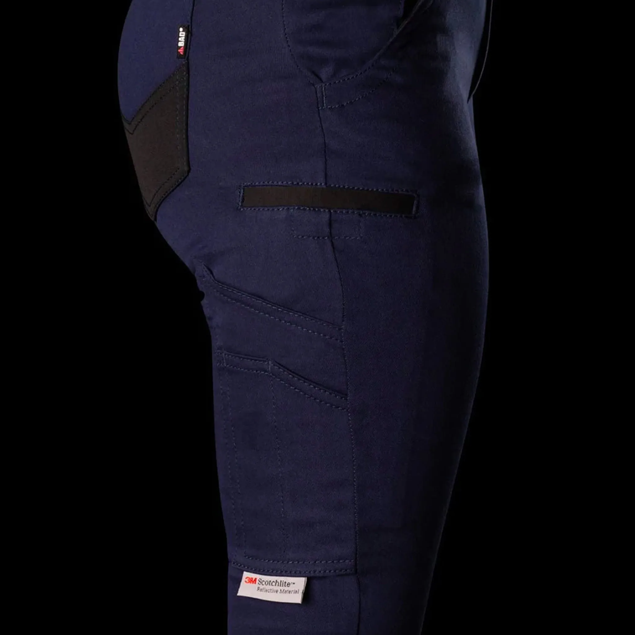 BAD WOMENS FLEX HYPERMOVE WORK JEGGINGS - TAPE