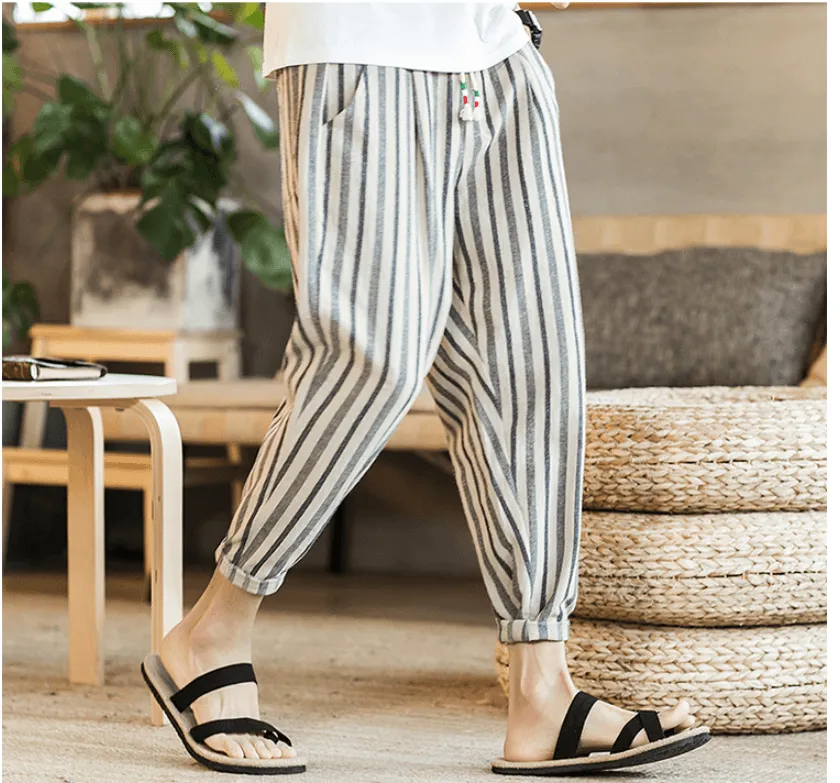Baggy Striped Trousers