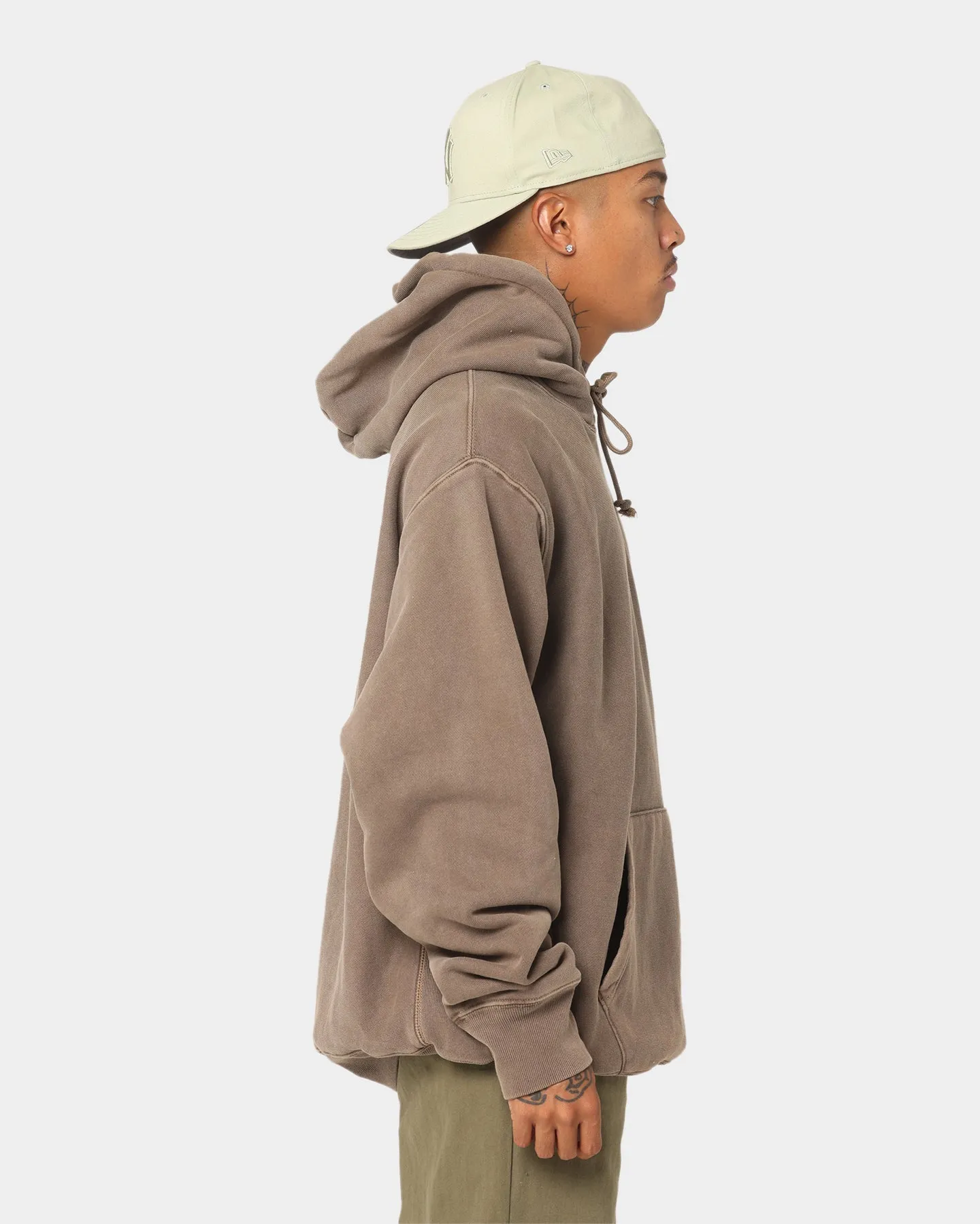 Champion Reverse Weave Garm Dye Hoodie Latte Brown