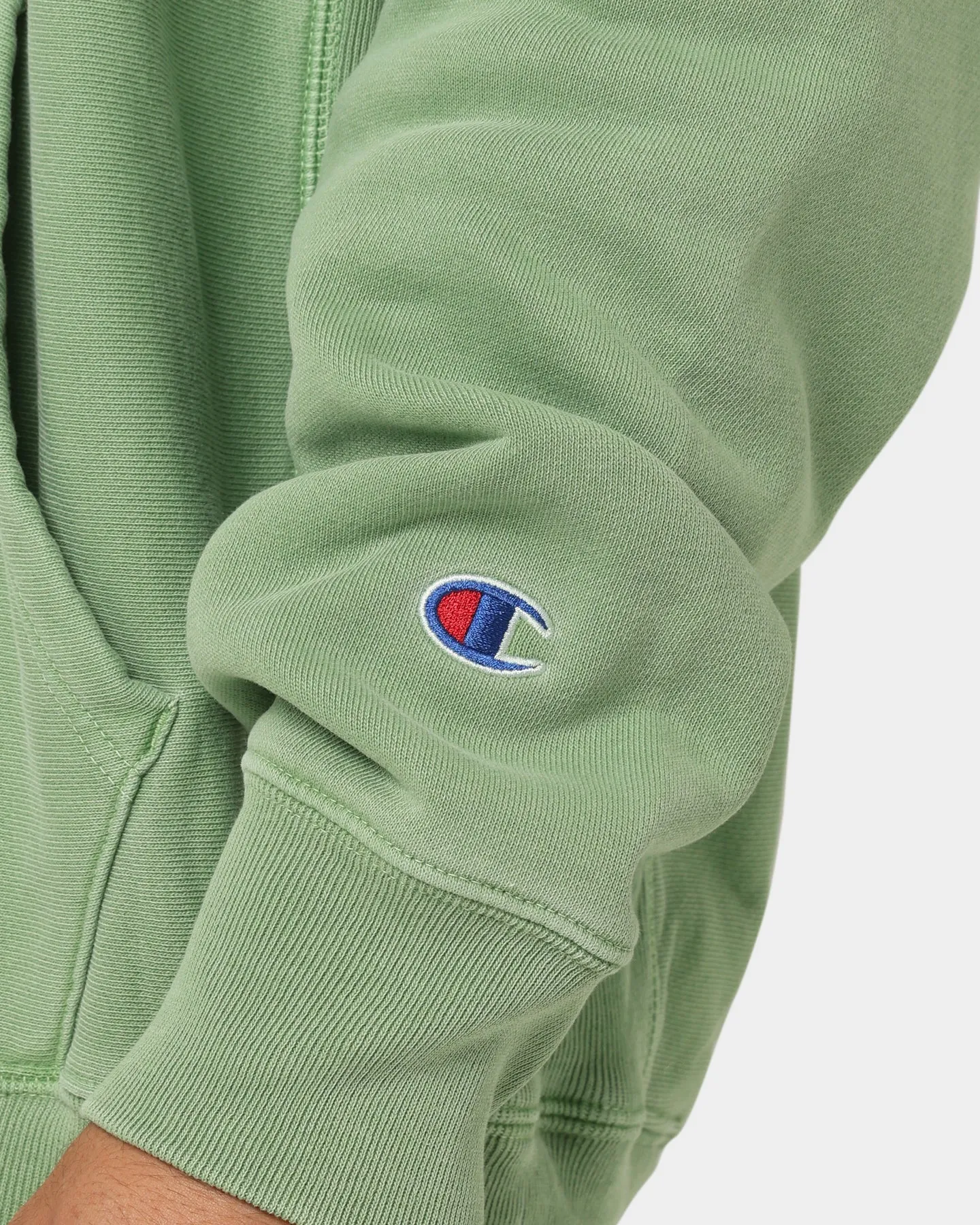 Champion Reverse Weave Garm Dye Hoodie Native Fern Green