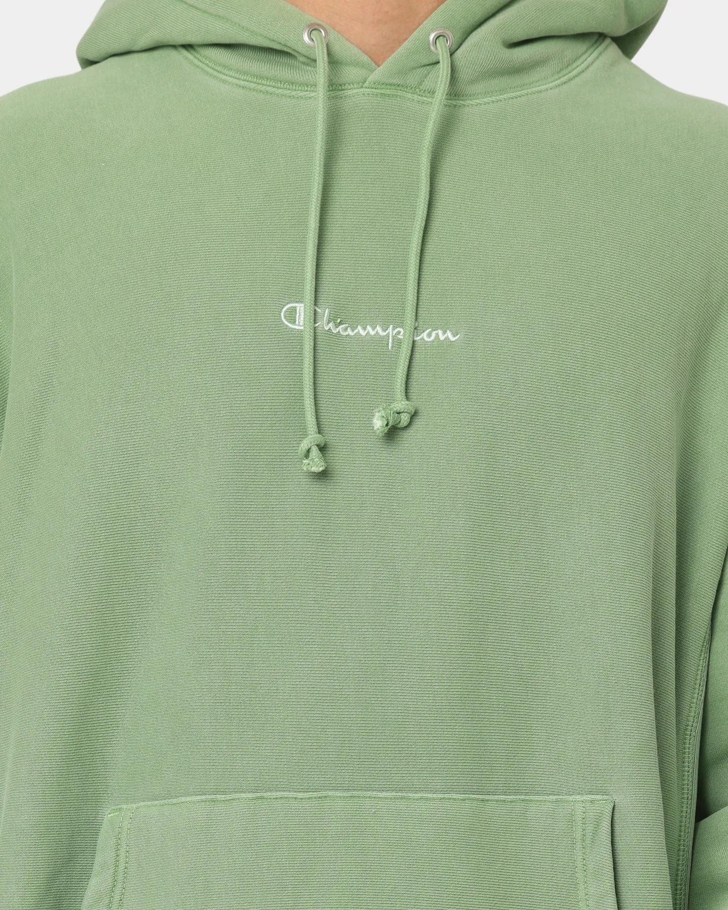 Champion Reverse Weave Garm Dye Hoodie Native Fern Green
