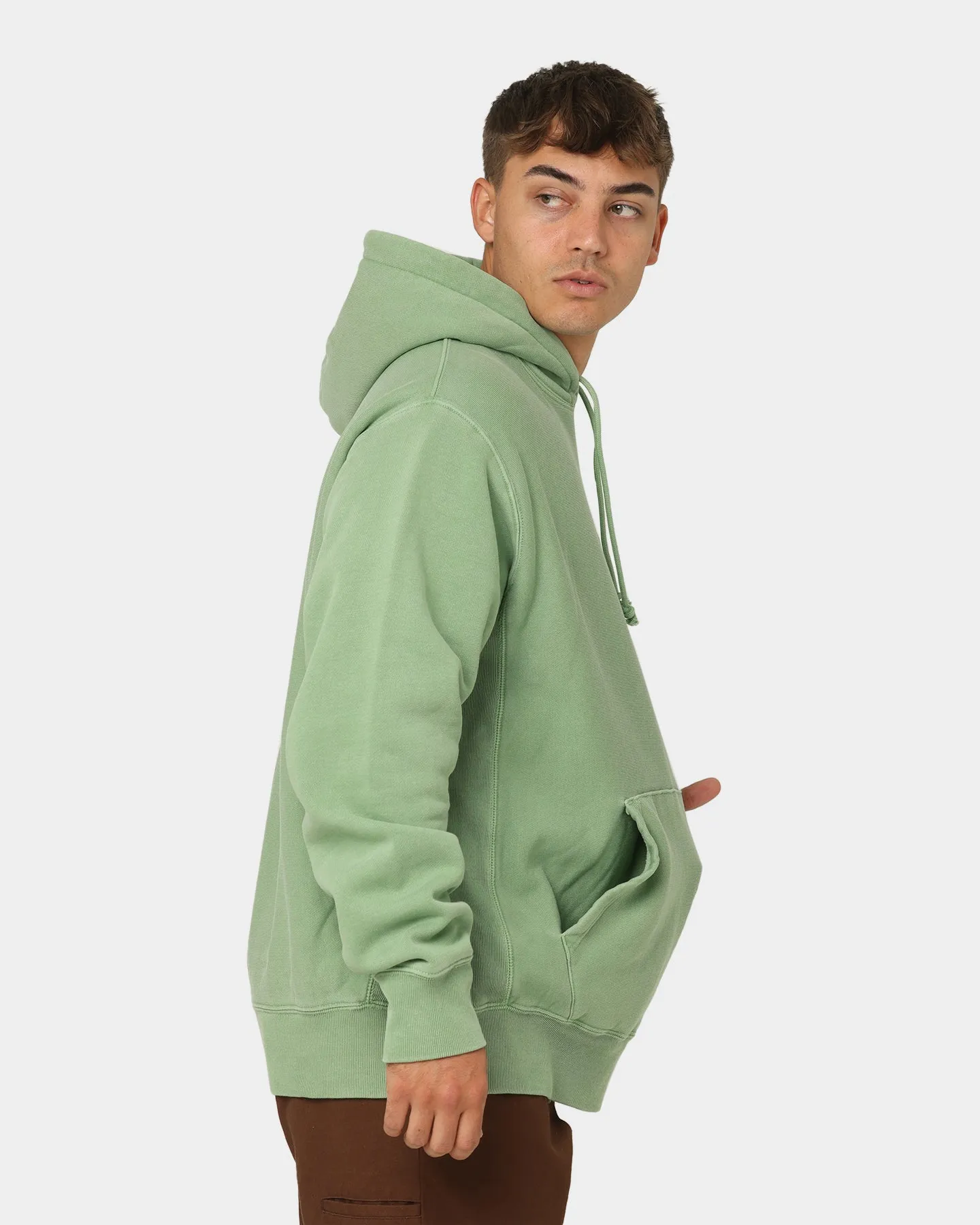 Champion Reverse Weave Garm Dye Hoodie Native Fern Green