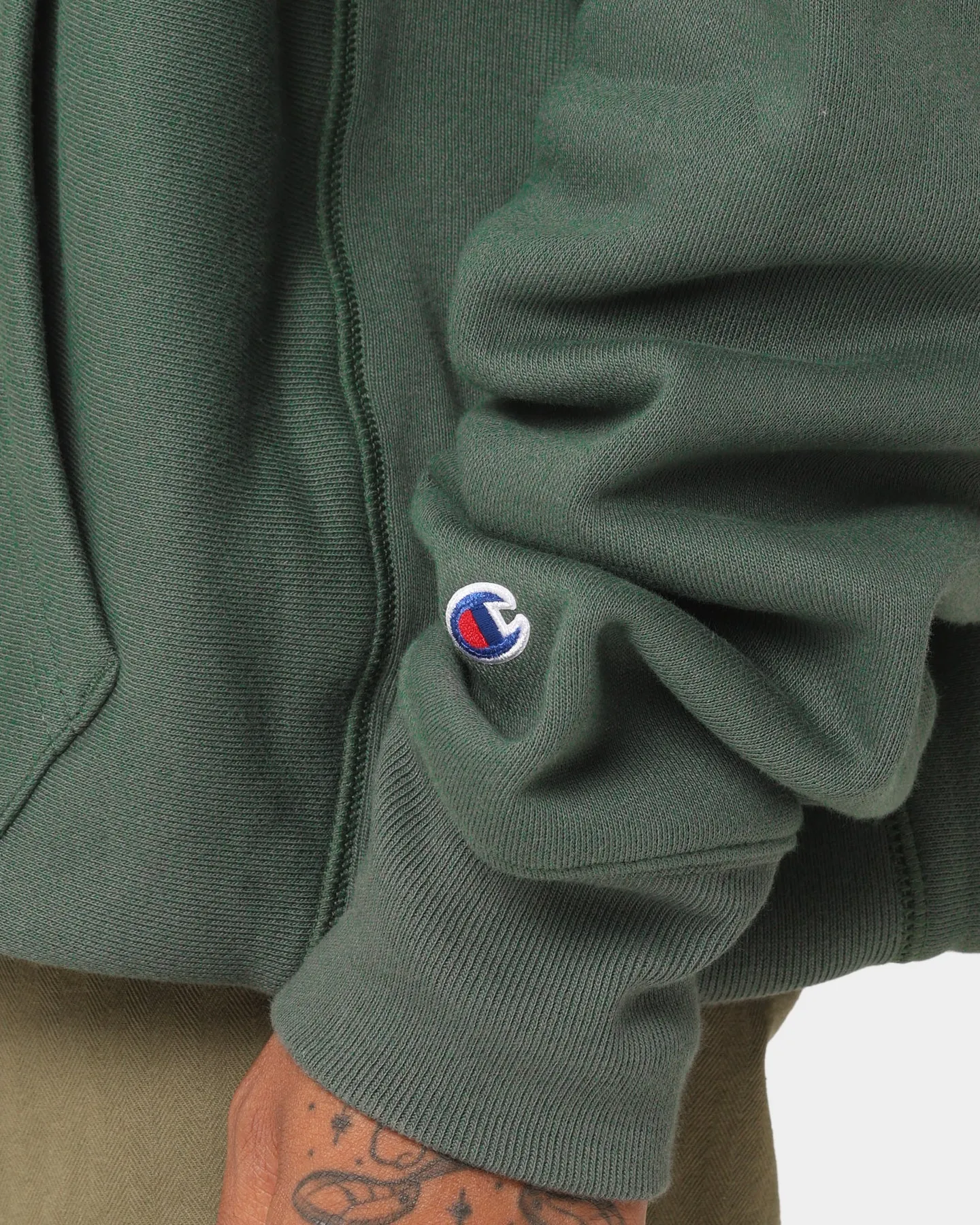 Champion Reverse Weave Hoodie Ground Green