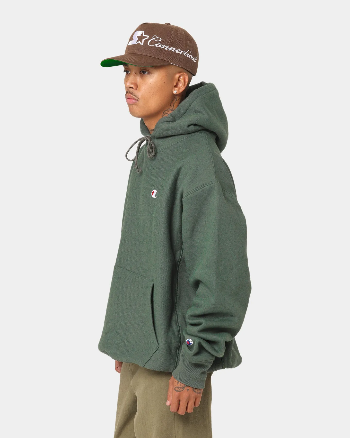 Champion Reverse Weave Hoodie Ground Green