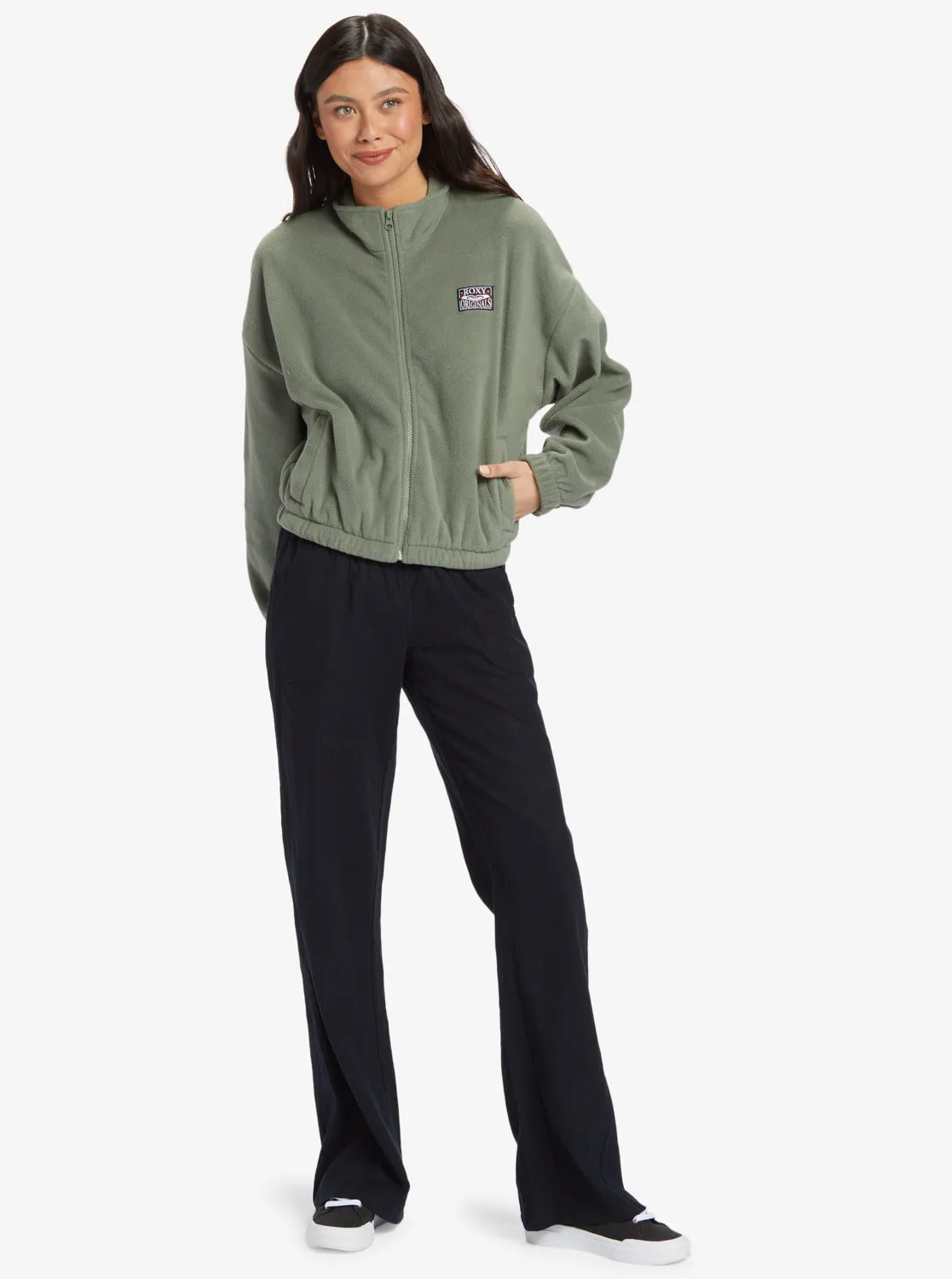Dawn To Dusk Full Zip Fleece - Agave Green
