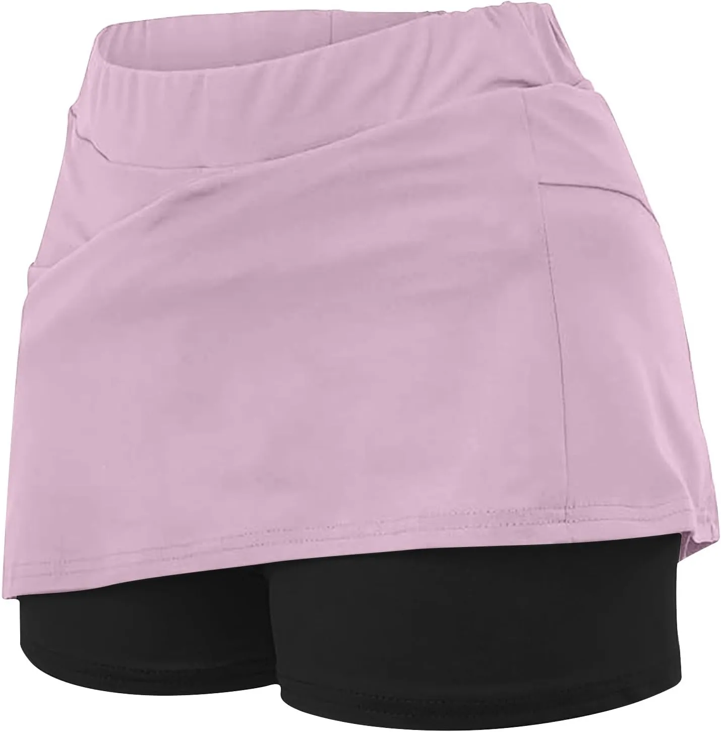 DDAPJ pyju Womens Tennis Skirt with Shorts Plus Size High Waisted Modest Skirts Workout Skort Golf Skirt Athletic Skorts