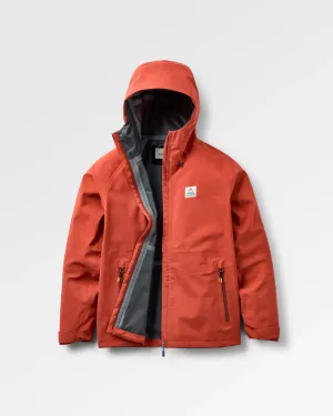 Five Element Recycled Waterproof Jacket - Red Ochre