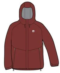 Five Season Recycled Waterproof Jacket - Red Ochre