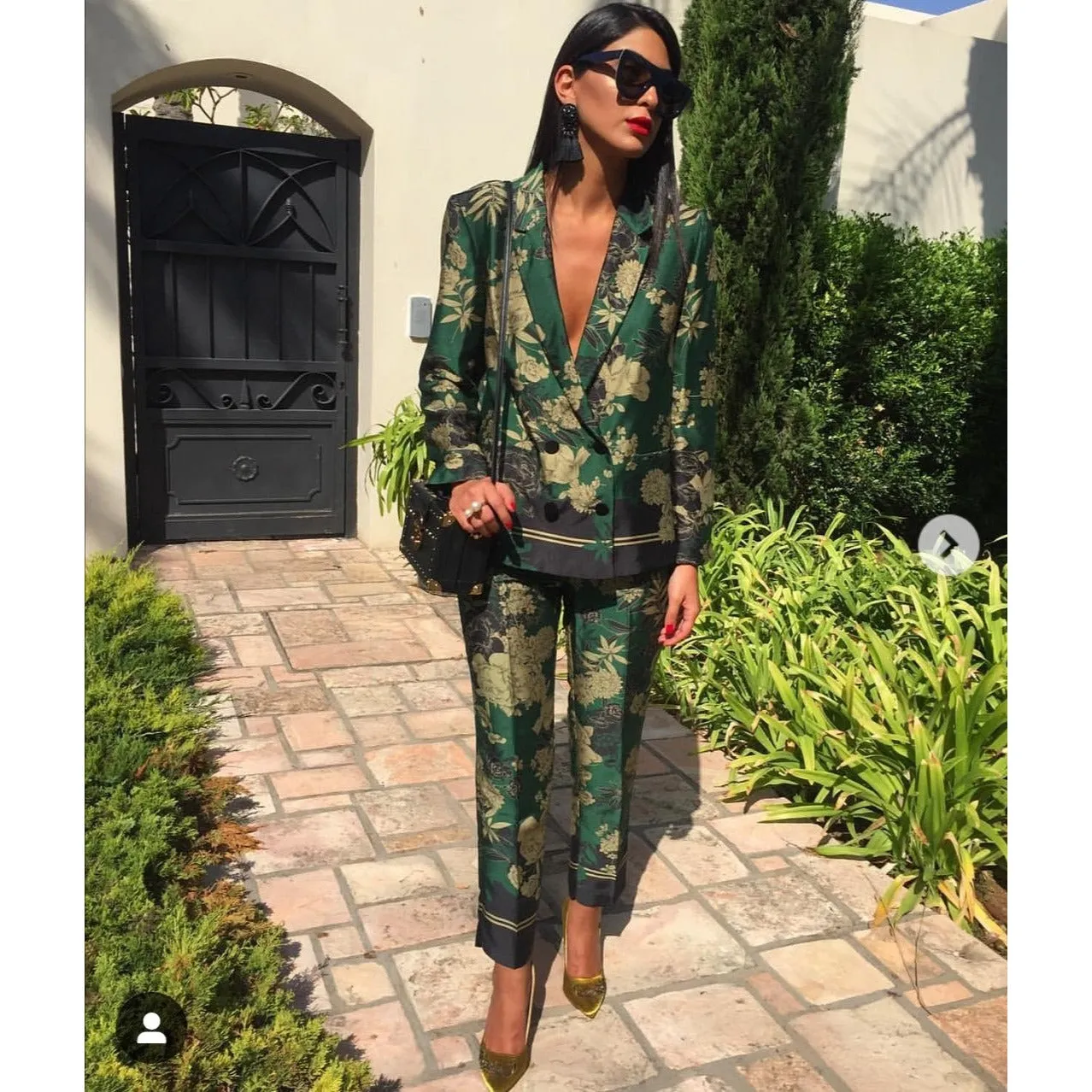 Floral Print Blazer