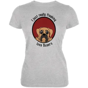 I Just Love Boxers Juniors Soft T Shirt