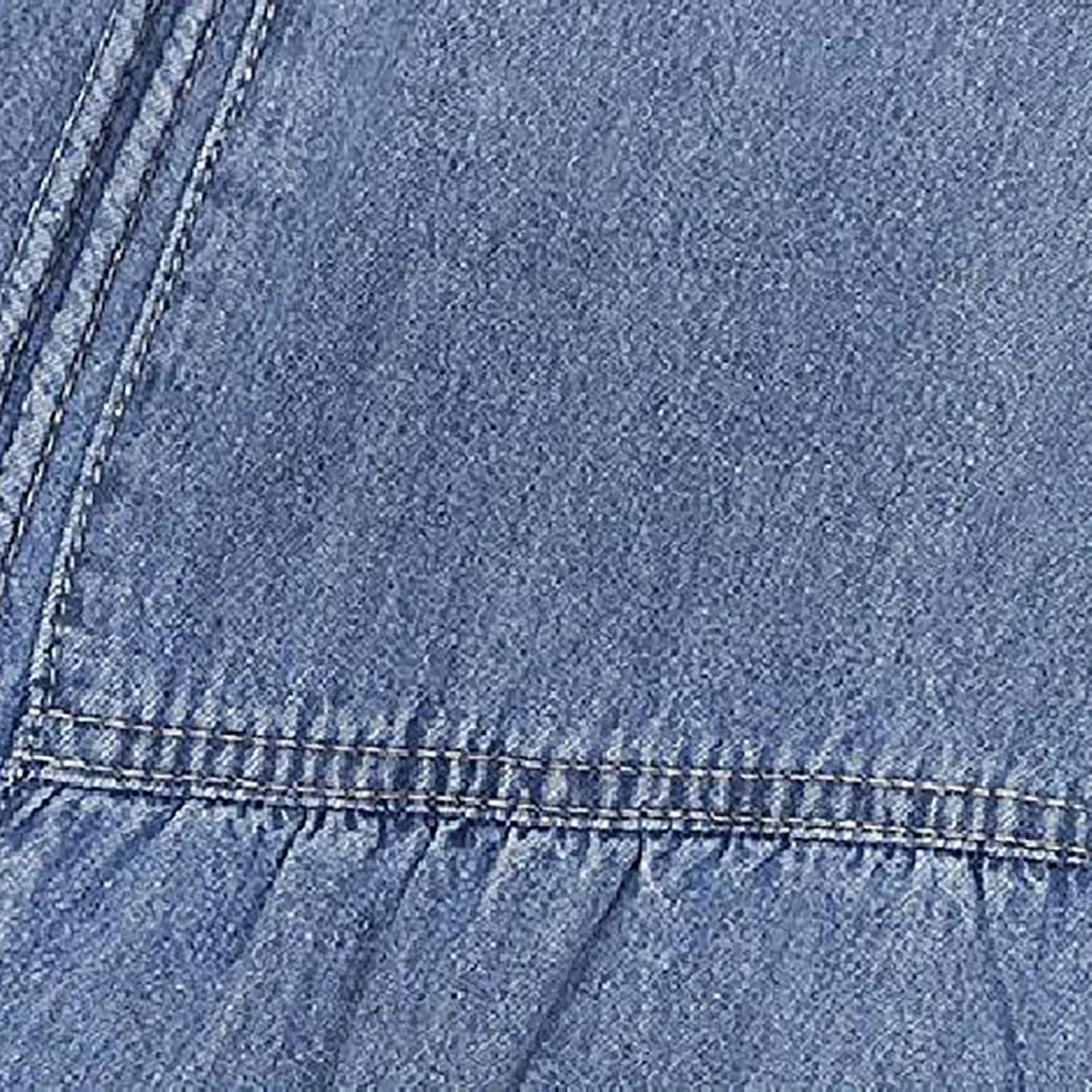 JOAU Women's Casual Elastic High Waist Plus Size Denim Long Skirt Frayed Hem A-Line Distressed Hippie Pockets Maxi Skirts