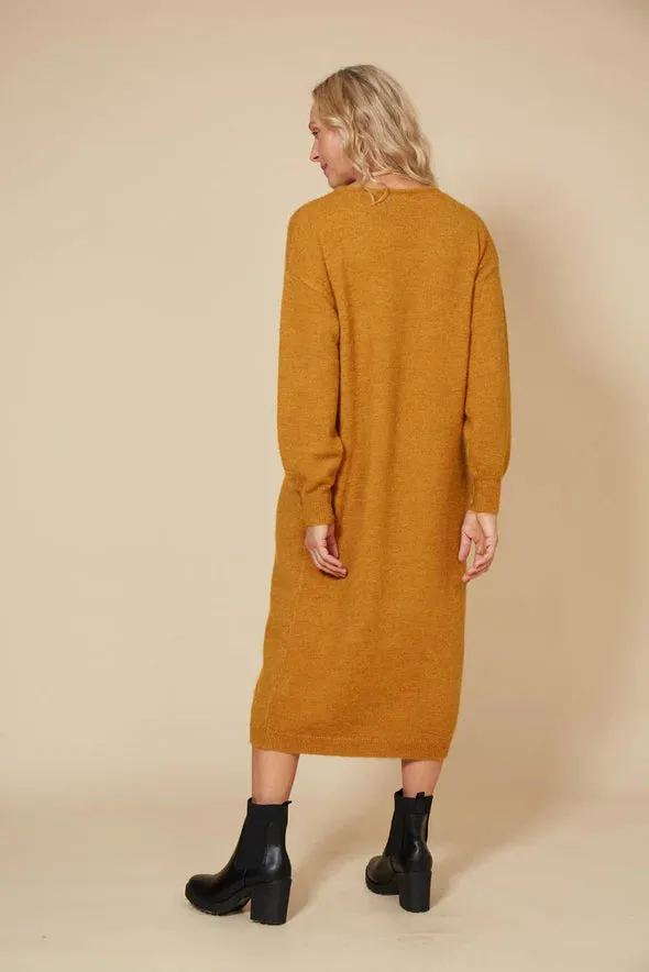 Kinsella Knit Dress- Saffron