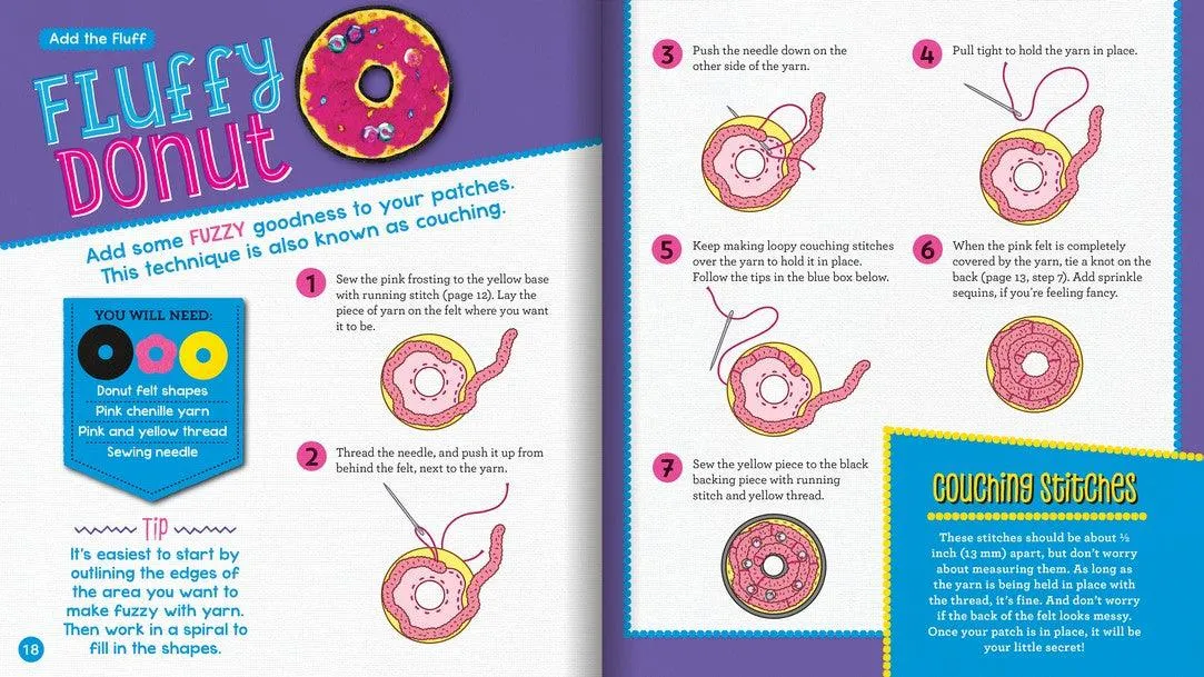 KLUTZ - Make Your Own - STICK-ON PATCHES (Book and Craft Kit)