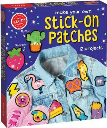KLUTZ - Make Your Own - STICK-ON PATCHES (Book and Craft Kit)