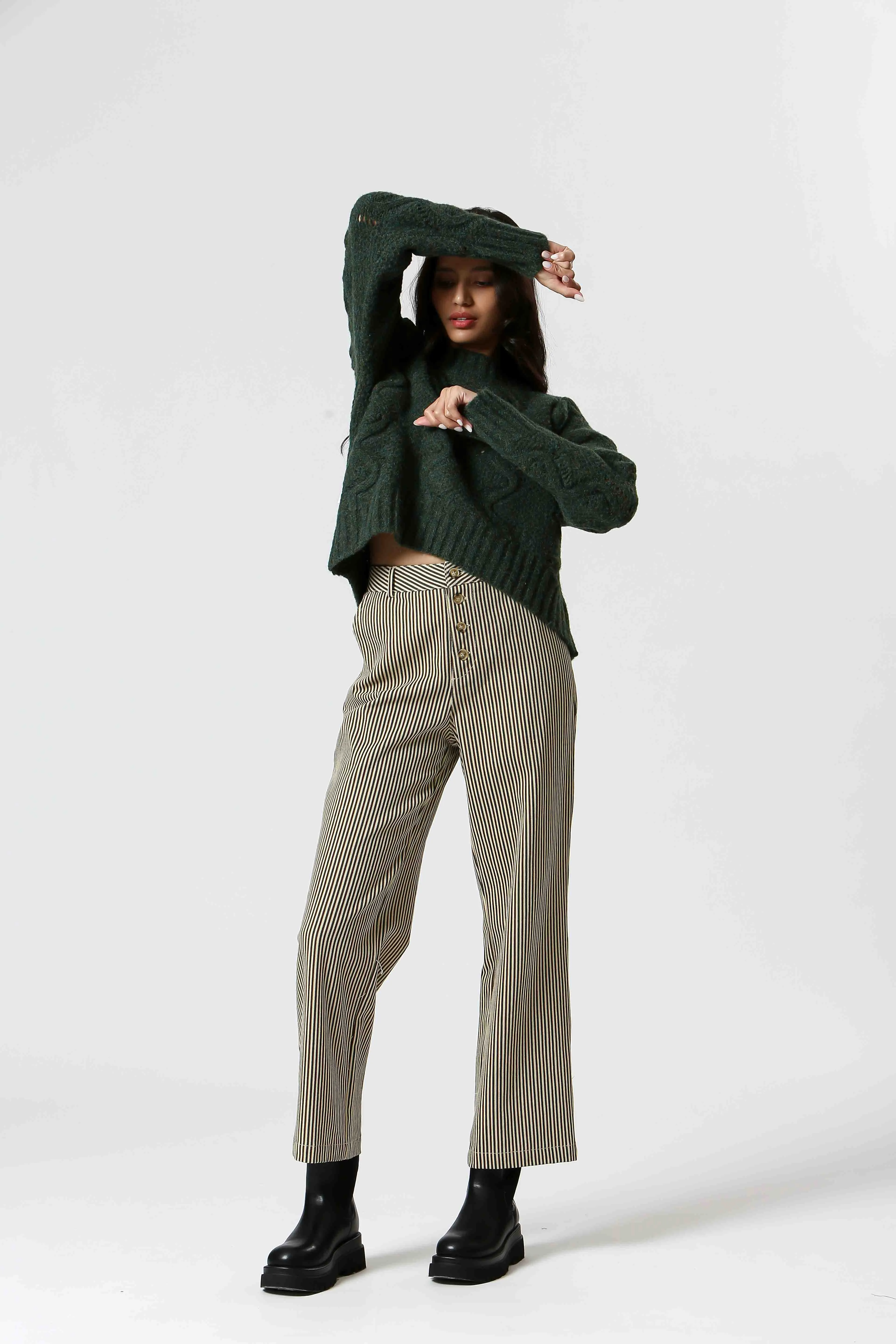 Korner Knit Sweater - Green