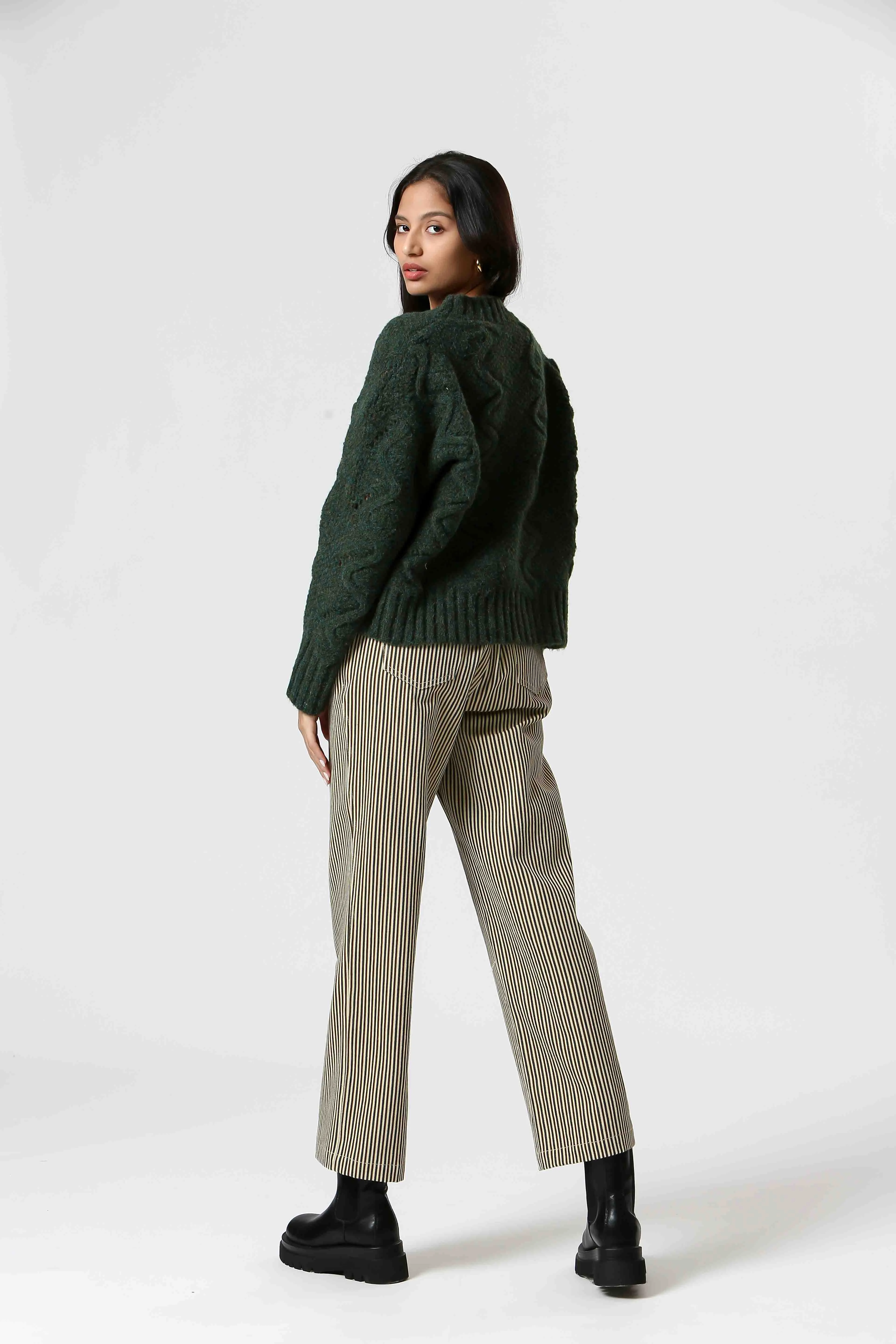 Korner Knit Sweater - Green