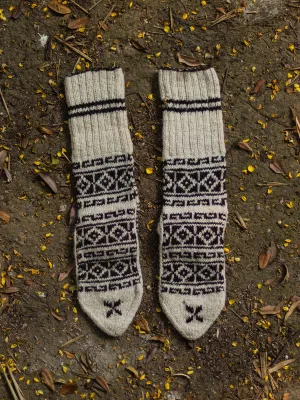 Lahauli Knit Socks Grey