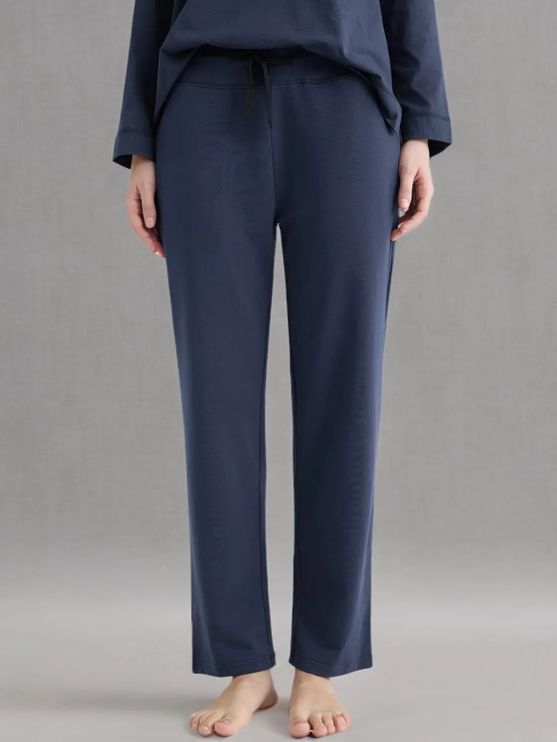Latuza Women's Petite Cotton Lounge Pants with Pockets