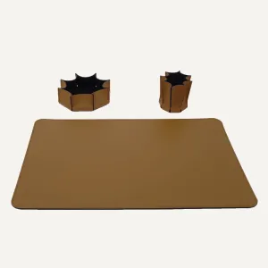 limac design leilux set of desk accessories in leather