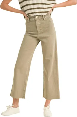 Miou Muse - Straight Wide Leg Denim Pants - MMP623