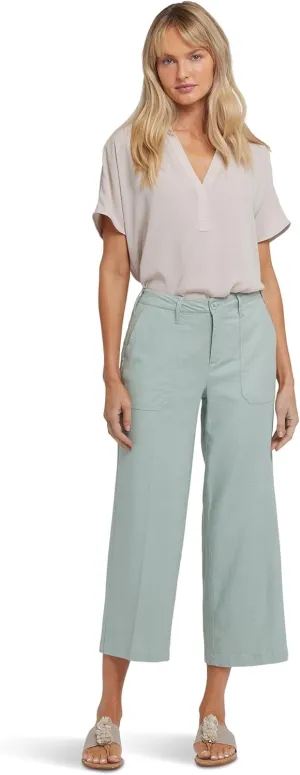NYDJ Women's Wide Leg Cropped Cargo