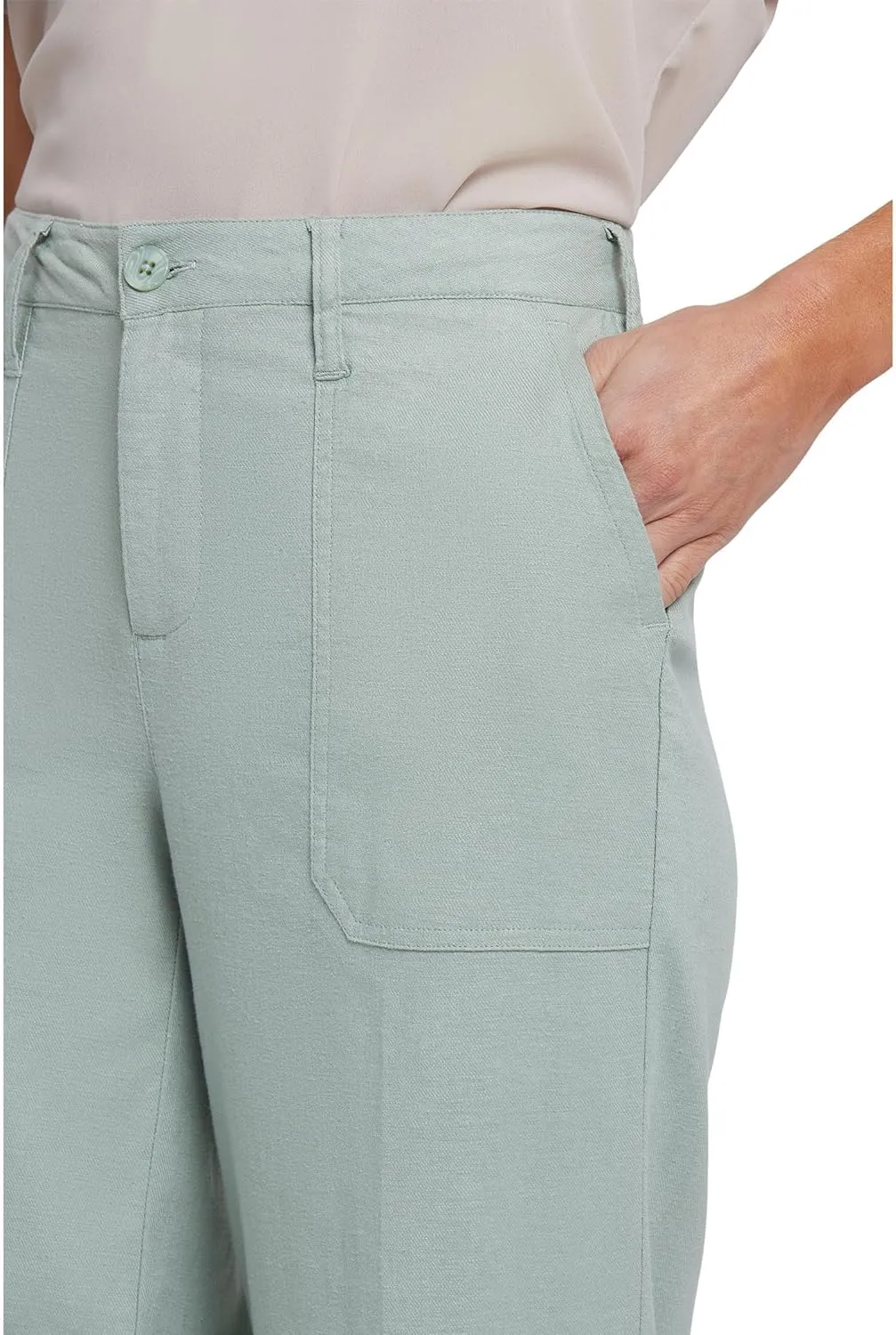 NYDJ Women's Wide Leg Cropped Cargo