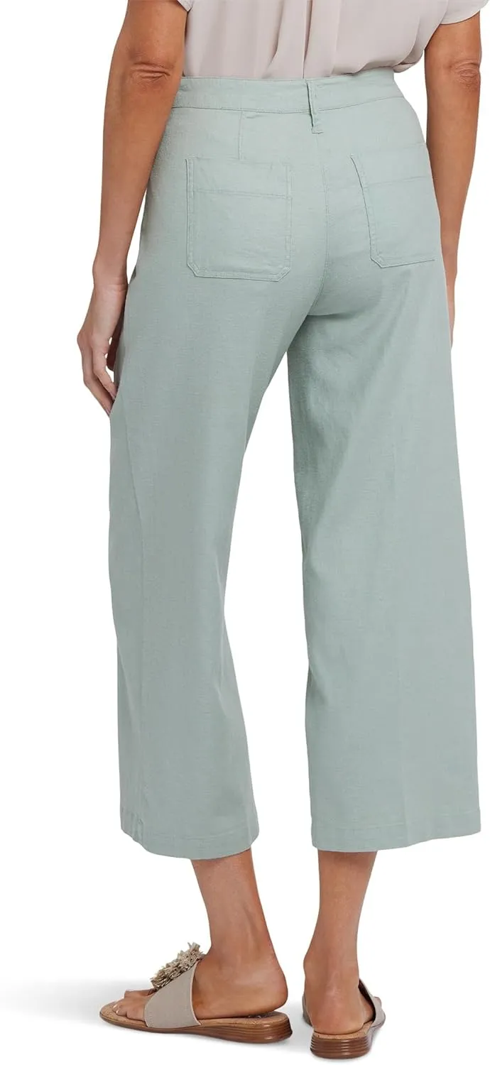 NYDJ Women's Wide Leg Cropped Cargo