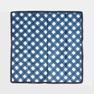 Outdoor Blanket 5'x5' - Navy Plaid by Little Unicorn