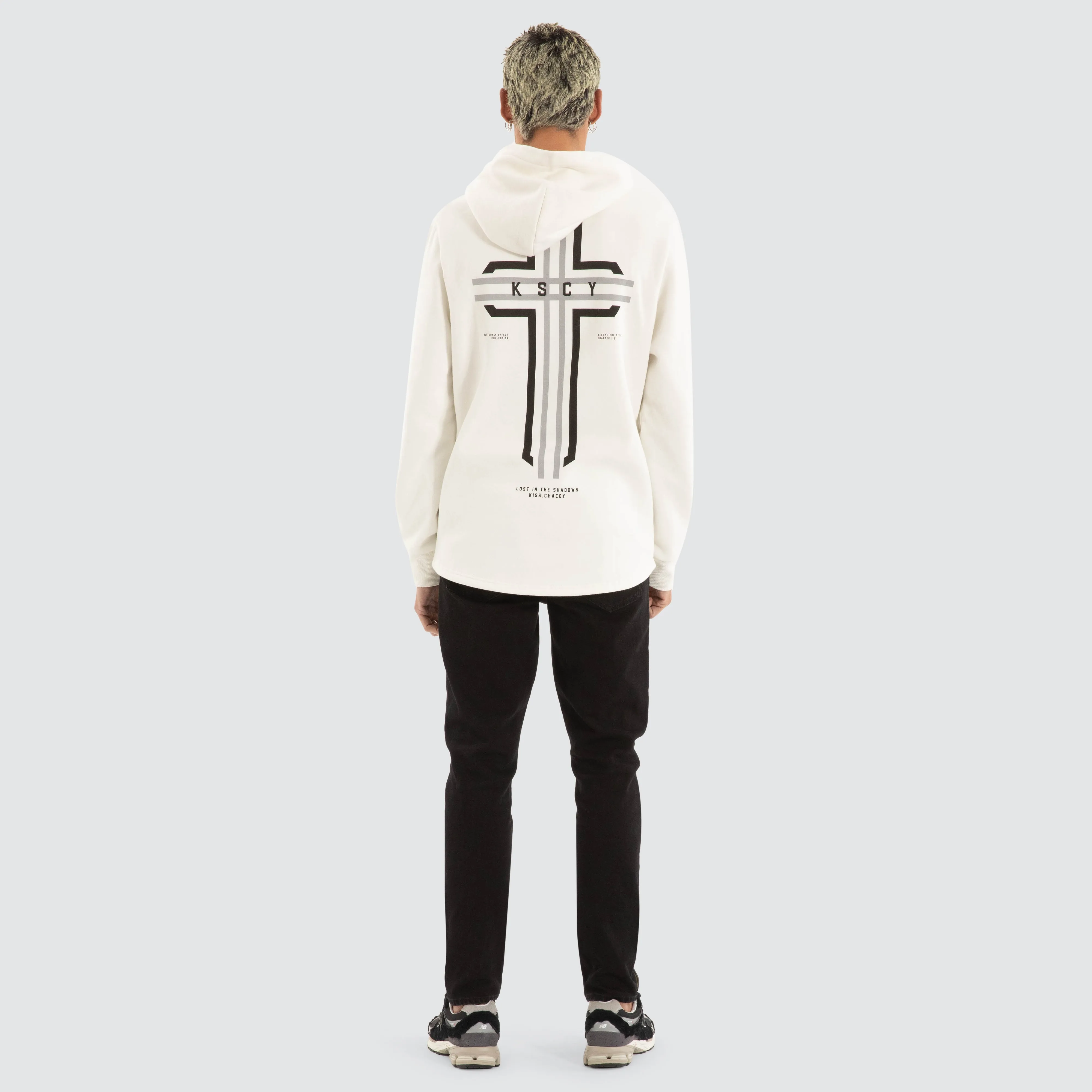 Outpost Dual Curved Hoodie Blanc de Blanc