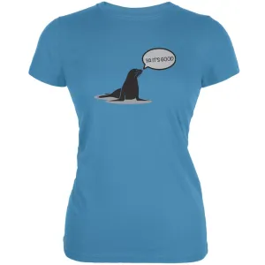PAWS - Seal Of Approval Aqua Juniors Soft T-Shirt