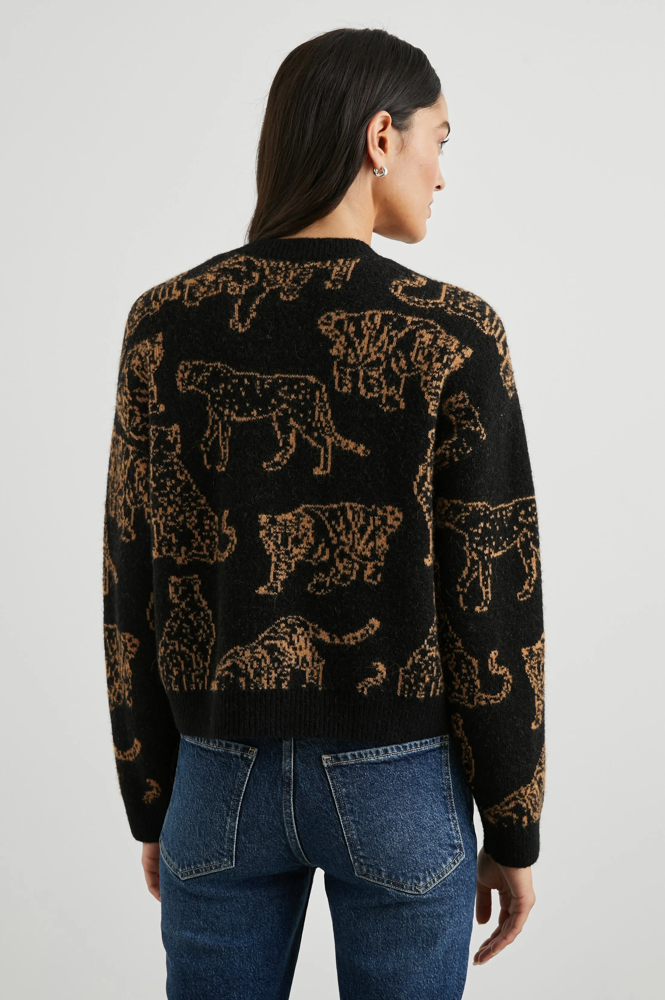 PERCI SWEATER - CAMEL WILD CATS