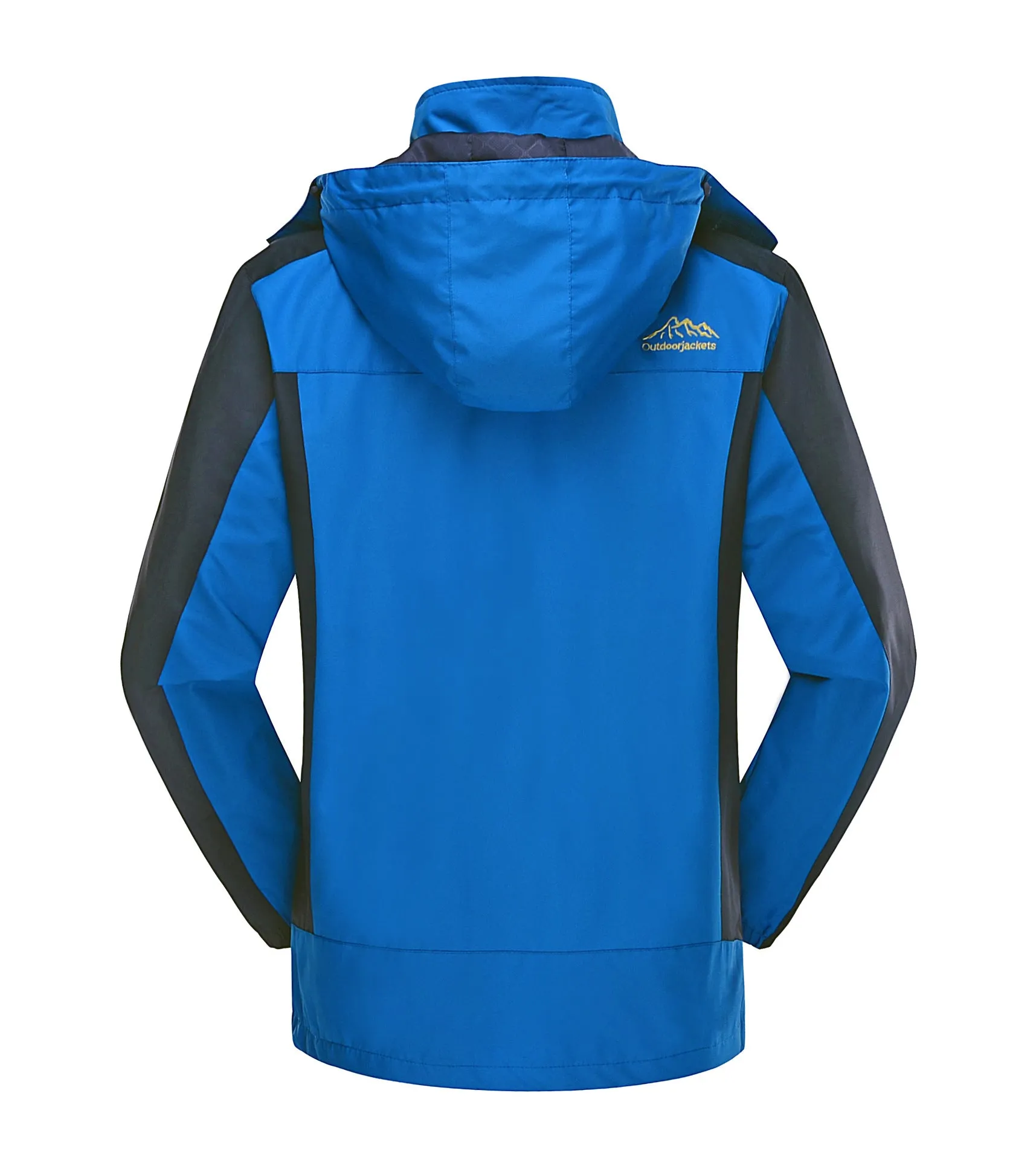 Plus Size Outdoor Sport Climbing Water Resistant Hooded Jacket