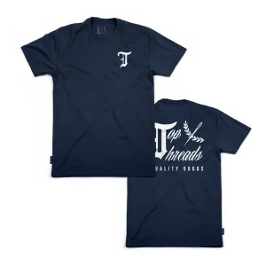 Quality Goods Tee - (Navy/White)