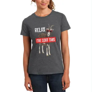Relax I've Goat Got This Womens Soft Heather T Shirt