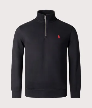 Relaxed Fit Quarter Zip RL Fleece Sweatshirt