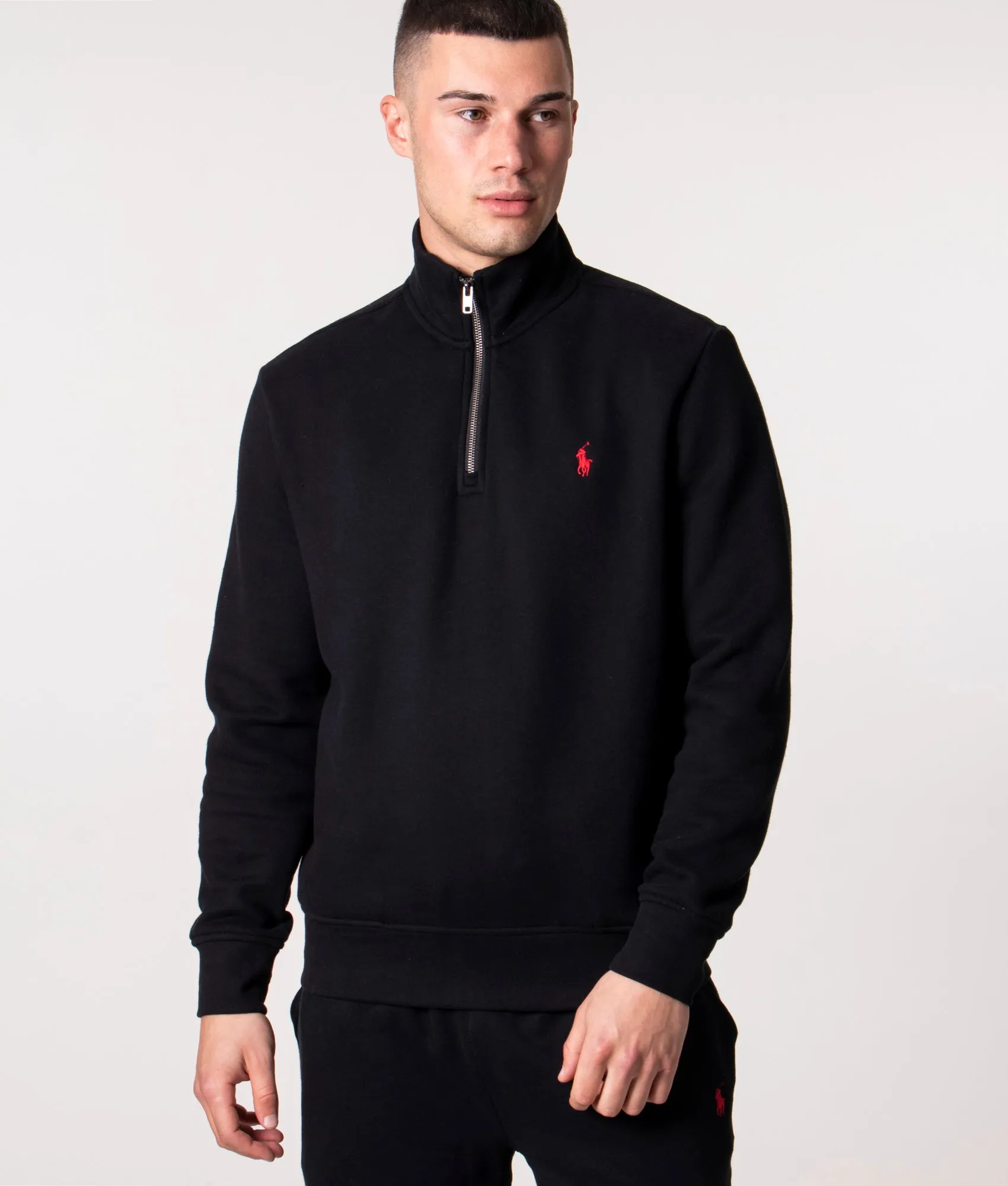 Relaxed Fit Quarter Zip RL Fleece Sweatshirt