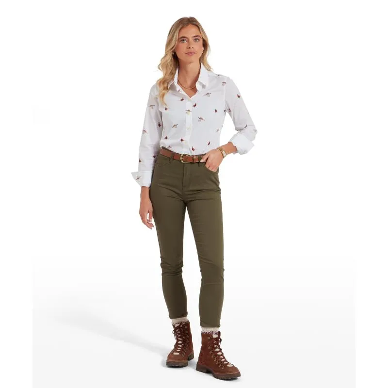 Schoffel Ladies Norfolk Shirt - Pheasant Print