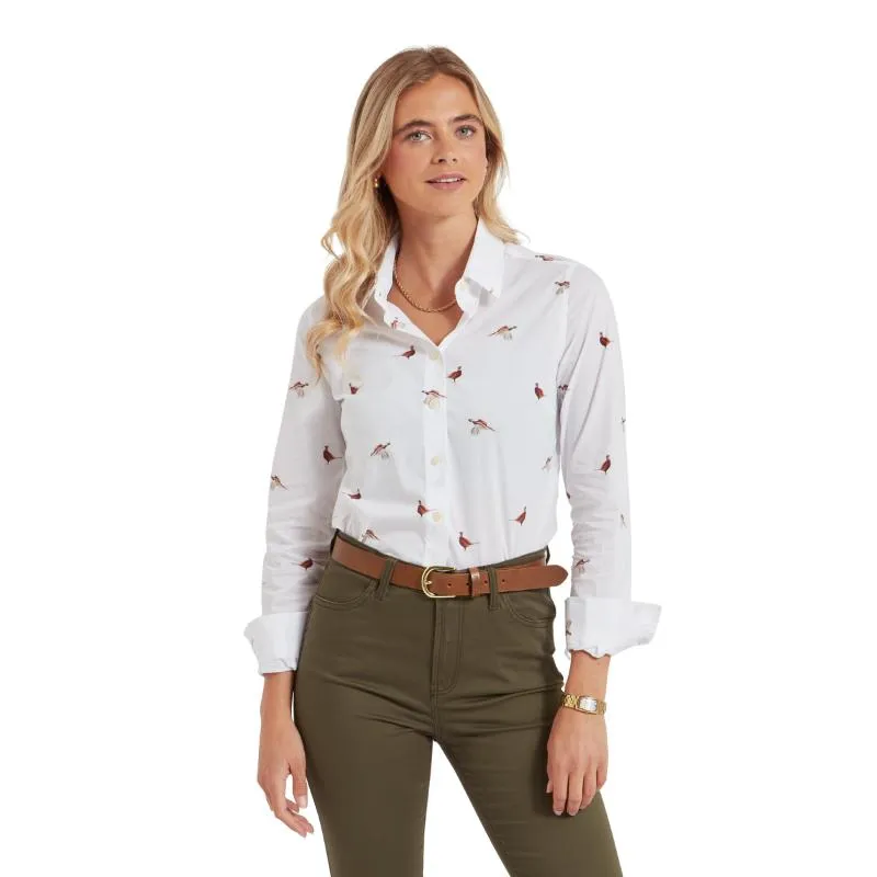 Schoffel Ladies Norfolk Shirt - Pheasant Print
