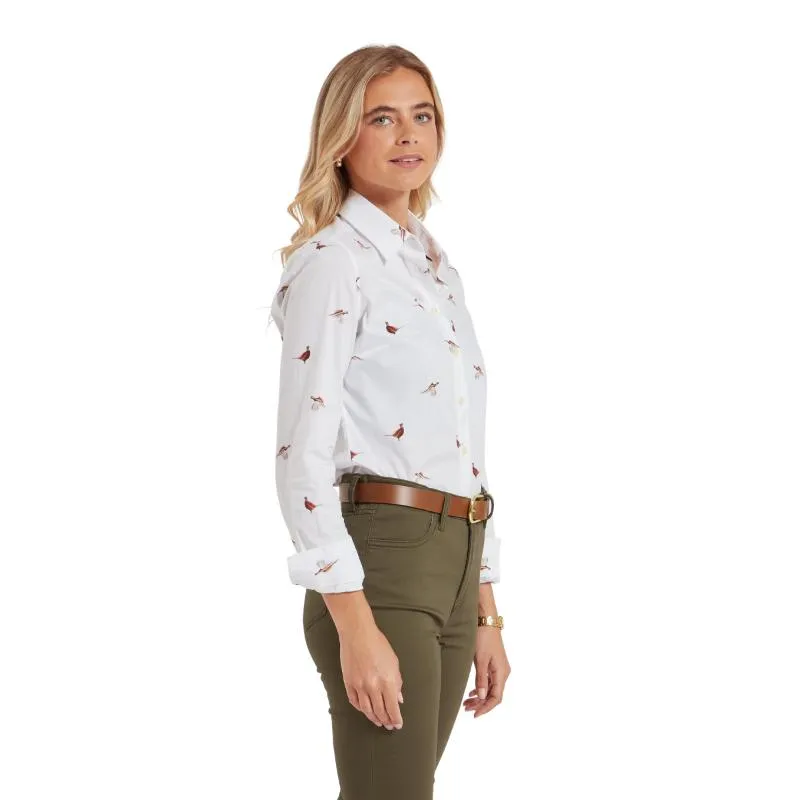 Schoffel Ladies Norfolk Shirt - Pheasant Print