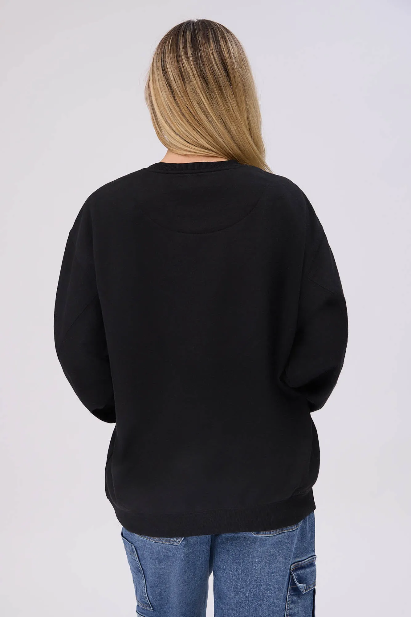 Shrek And Donkey Graphic Crew Neck Sweatshirt