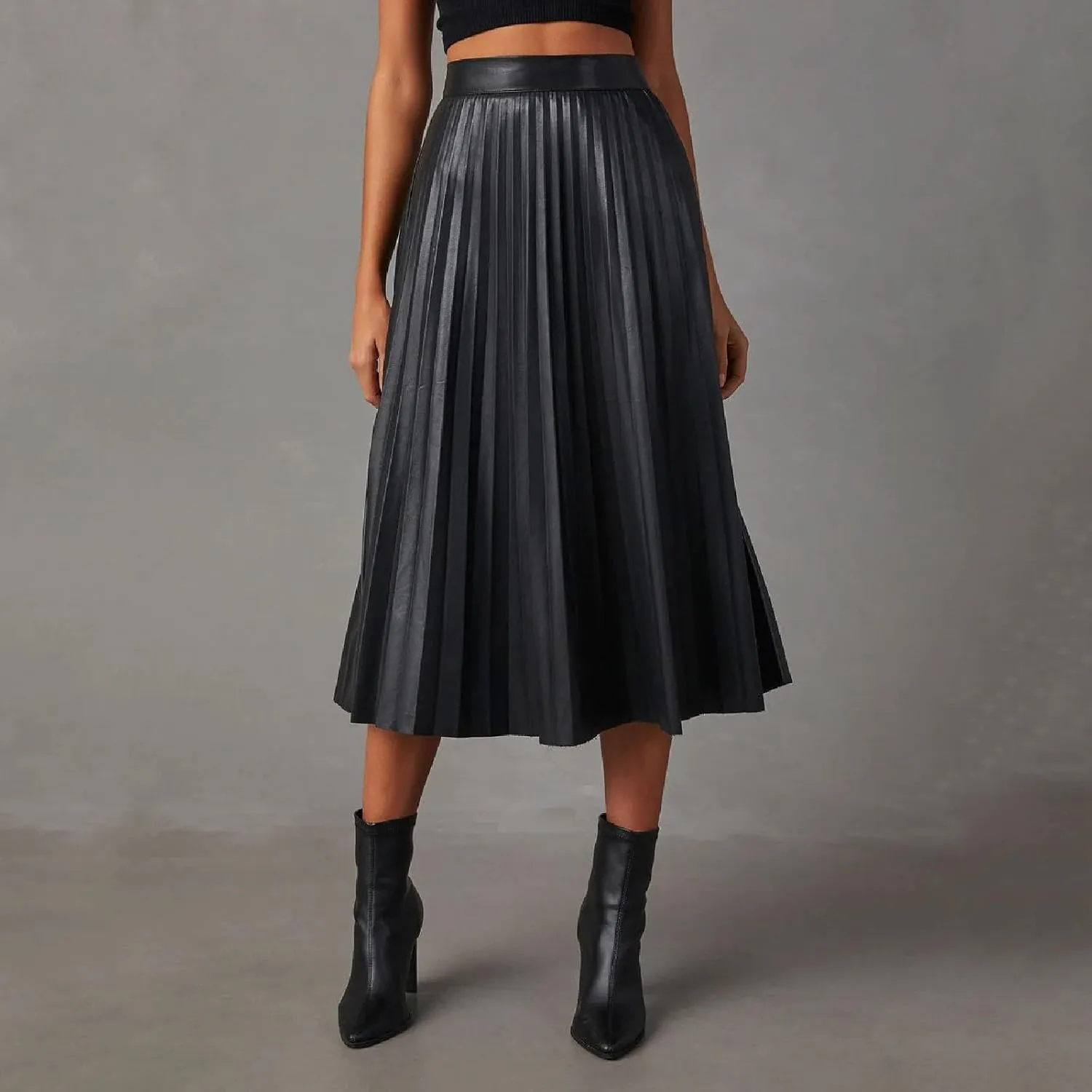 Summer Skirts 2024 Pleated Skirt Women's Length Beach Skirts Long Skirt Flowy Swing Midi Skirt Casual Skirts
