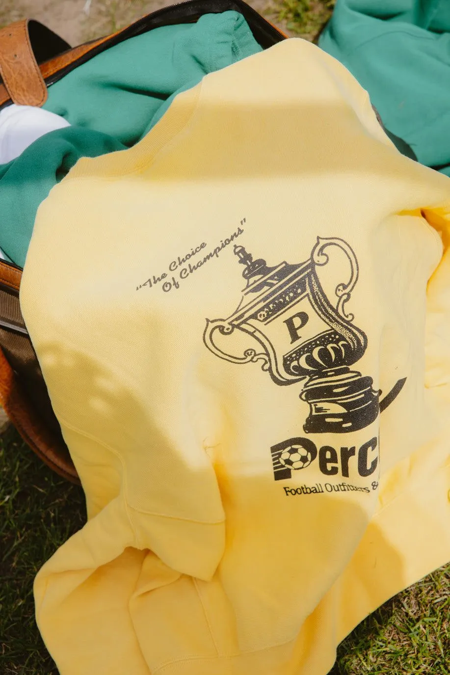 Trophy Sweatshirt | Champion and Percival | Mustard