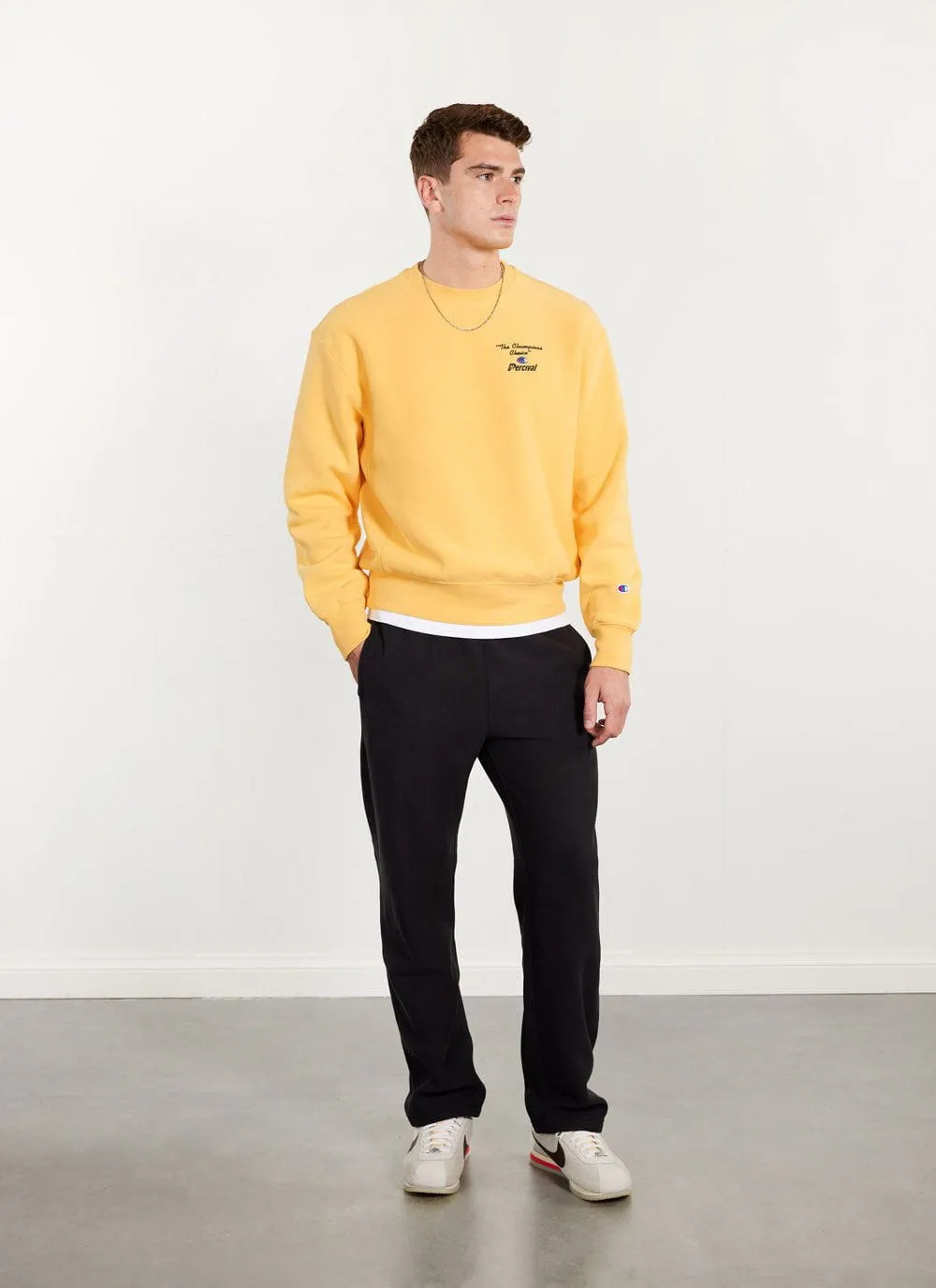 Trophy Sweatshirt | Champion and Percival | Mustard