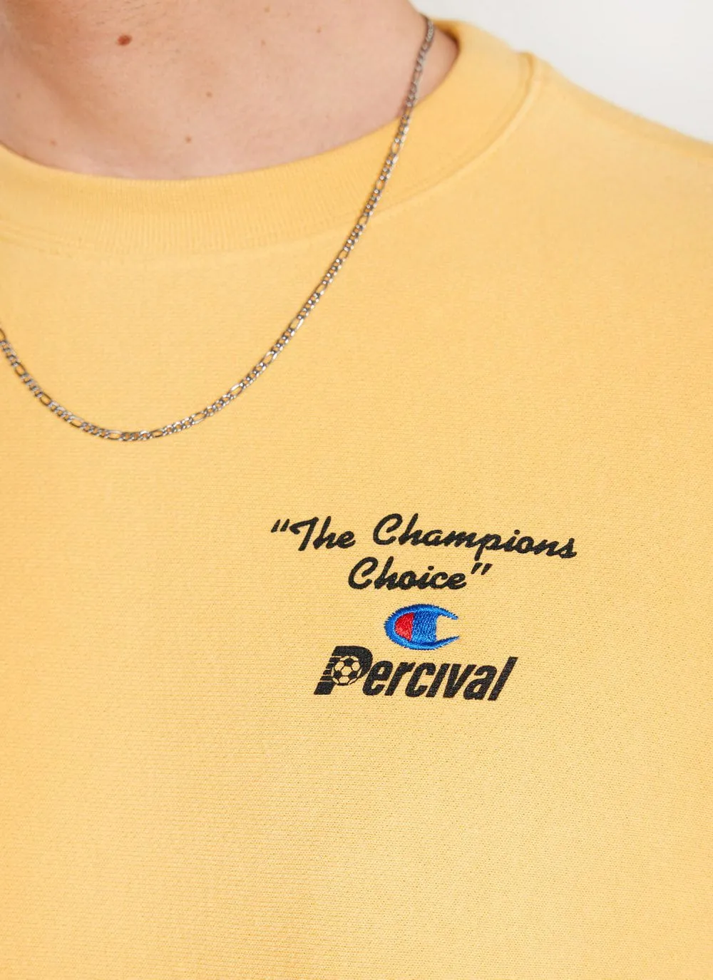 Trophy Sweatshirt | Champion and Percival | Mustard
